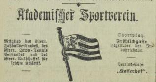 Vorwort Im abgelaufenen Jahr 1903 ist e$ den beiden Grazer Vereinen Grazer Athletiksport Club (G.A.K.) und Akademischer Sportverein (A.S.V.) gelungen, auch außerhalb der Steiermark zu reüssieren, vor allem der A.