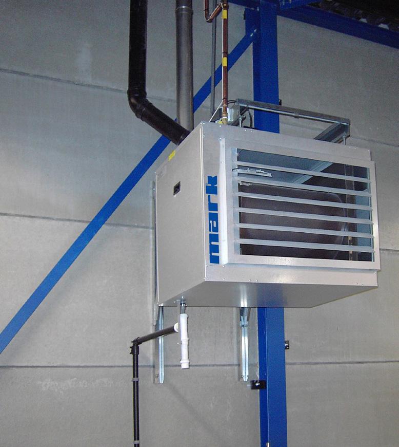GSX Wirtschaftlich heizen mit dem GSX Bei der Warmlufterzeugerserie vom TYP MARK GSX, wird die Wärme mit einem hocheffizienten Premix Gasbrenner erzeugt und über einen Axialventilator ausgeblasen.