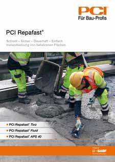 Alle PCI Repafast -Produkte verkürzen die Instandsetzungszeit und erhöhen durch die schnelle Nutzungsfreigabe die Planungssicherheit.