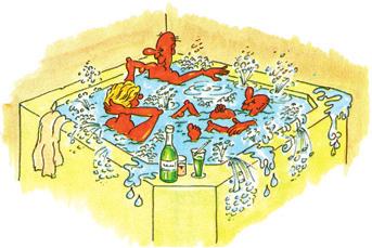 Warmsprudelbecken, Hot-Whirl-Pool, Spa, Jacuzzi Neben den klassischen Schwimmbecken sind Warmsprudelbecken populär.
