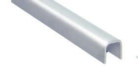 Edelstahl- Systemangepasstes Glaskantenschutzprofil Für VSG 2x10 mm Material: Edelstahl