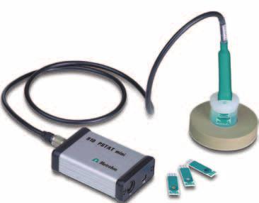Tragbarer Potentiostat 910 PSTAT mini Klein und kompakt Mobil Preisgünstig Alle wichtigen elektrochemischen Messtechniken Wartungsfreie Einwegsensoren Stromversorgung über USB Einfache, intuitive