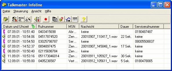 ab Windows 98 Funktioniert an ISDN- und VoIP-Anschlüssen Erhältlich als 2-, 4-, 8-Kanal-Version Die Software