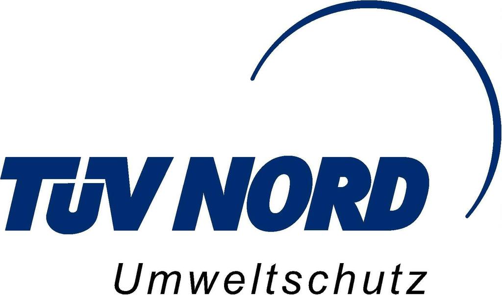 Zertifikat 1. Name und Anschrift der Zertifizierungsorganisation 1.1 Name: TÜV NORD Umweltschutz GmbH & Co. KG 1.2 Straße: Große Bahnstraße 31 1.