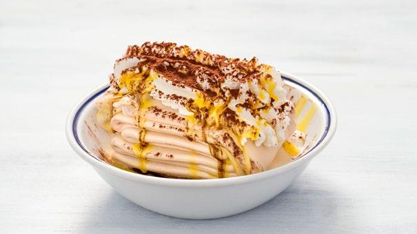 Amaretto ice cream (if not available we will use other flavours), amaretto liqueur, amaretti (cookies).