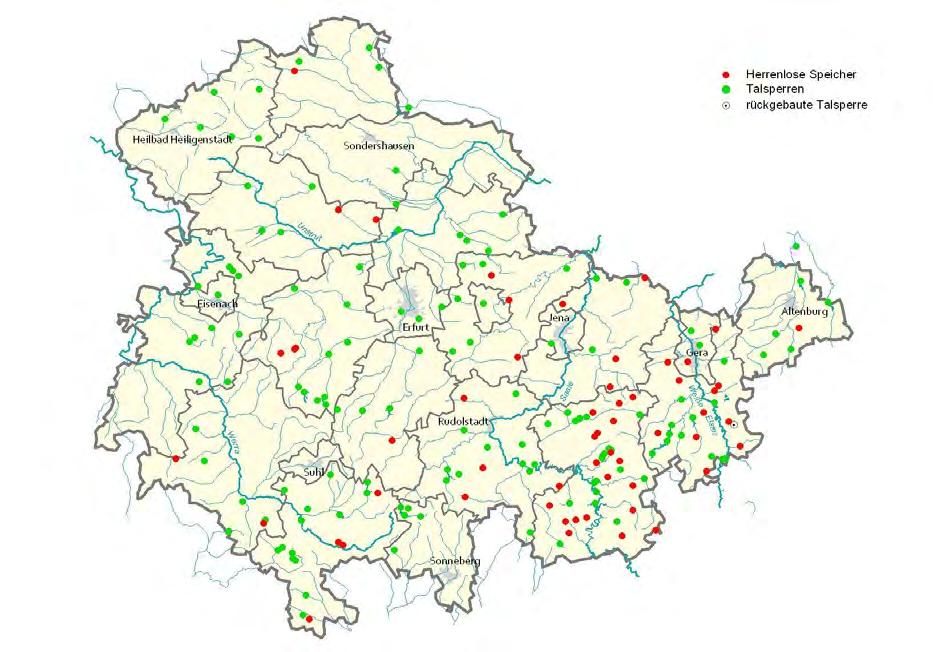 Ausgangslage - Talsperren und Kleinspeicher 194 klassifizierte Anlagen ( 1 Anlage pro 80 km²) davon 138 zuordenbar 56 + 4 ohne