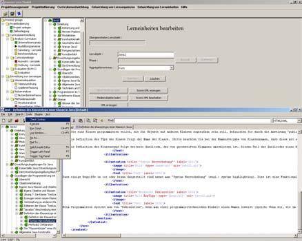 Umsetzung des Essener-Lern-Modells Technische Umsetzung in der ELM-Applikation mittels Java-Programmierung Kommunikation via Intra- oder Internet Datenba
