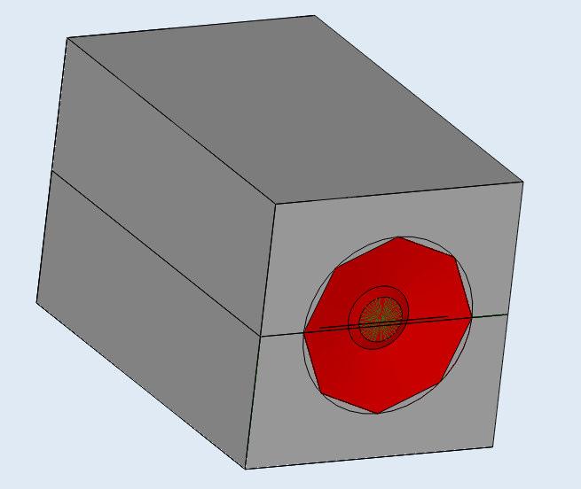 Entwicklung Simulation Das Bassreflexgehäuse wurde mit ABEC simuliert. Als guter Kompromiss stellte sich ein Volumen von ca. 80 l mit den Außenmaßen von 65 x 40 x 40 cm heraus.