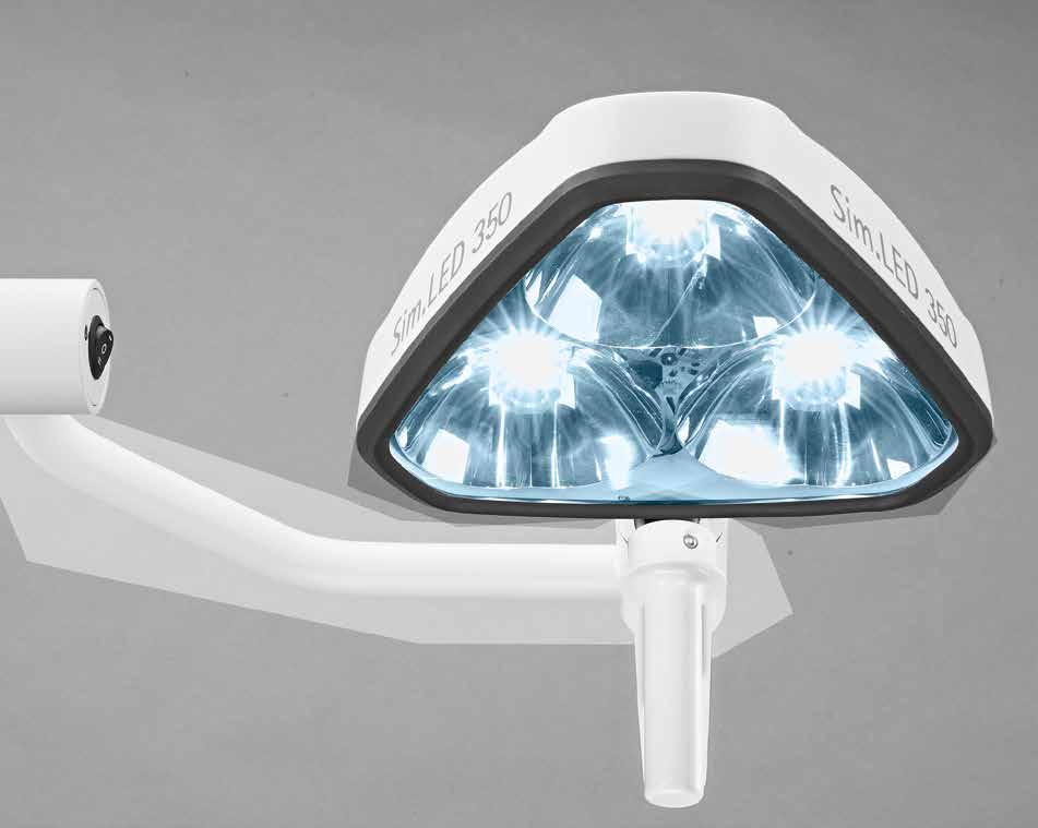 POD: drei leistungsstarke LEDs der neuesten Generation in der Mitte eines Hochglanz-Aluminium-Reflektors
