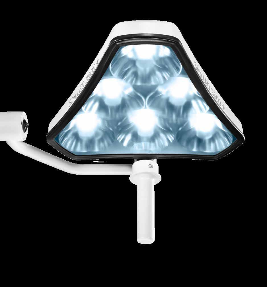 Lichtausbeute mit wenigen LEDs und Aluminium-Reflektor; optimale Wärmeableitung durch LED-Träger aus