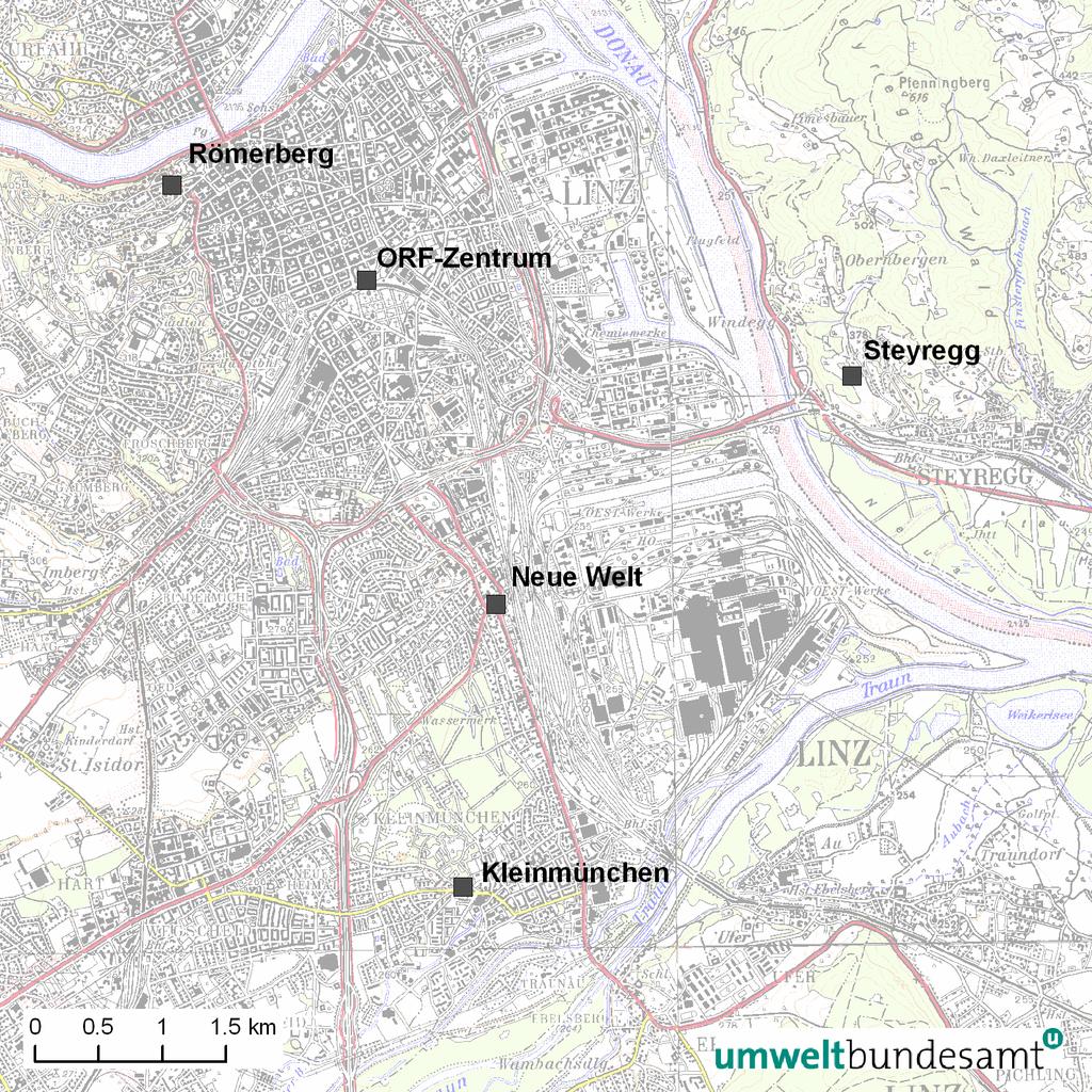 Herkunftsanalyse PM10 Linz Abbildung 32: