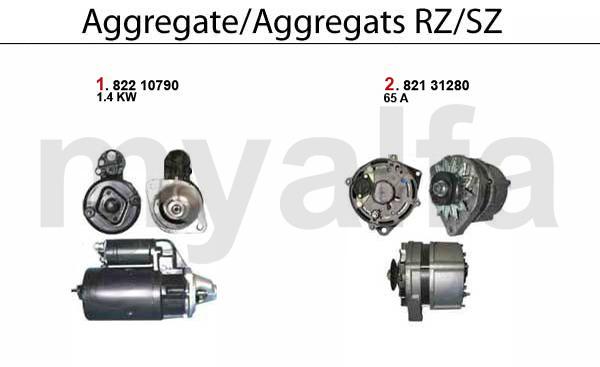 1 82210790 Anlasser 75,90,GTV (116),RZ SZ 6-zylinder & Turbo 288,66 CHF 2