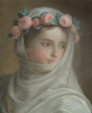 136 Handzeichnungen und Aquarelle, 15. bis 19. Jahrhundert 2153 2154 2157 2150. Bildnis eines Mädchens mit Kopftuch. Kohle, braun laviert, auf bräunlichem Papier. Unten rechts Stem- pelsignatur.
