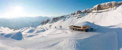 2019 Bild: Oberstdorf Kleinwalsertal Bergbahnen Wir fahren in das im Dezember 2017 erweiterte und modernisierte Skigebiet Hoher Ifen im Kleinwalsertal.