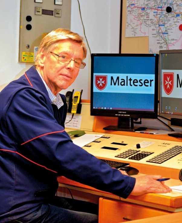 Helfen macht glücklich Hans Kerschbaumer ist Stadt- und Kreisbeauftragter der Malteser im oberbayerischen Rosenheim seit 37 Jahren.