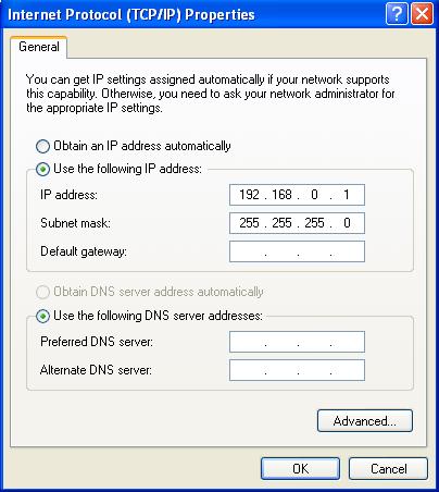 1.1 Zuweisung einer festen IP-Adresse Microsoft Windows XP Öffnen Sie die Systemsteuerung über "Start > Einstellungen > Systemsteuerung".