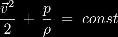 Bernoullische Gleichung) Integriert (stationär): Falls keine