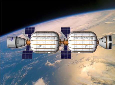 übergehen und für zukünftige astronautische Plattformen vorbereitend getestet werden. NASAs Auftrag von 17,8 MioUS$ an Bigelow für BEAM vom 15.