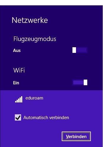 Nun können Sie wieder auf das WLAN Symbol aus Schritt 1 klicken. Diesmal aber mit der linken Maustaste.