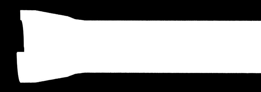 Steckmuffenrohr CEMPUR BLS Duktiles Gussrohr nach EN 545 Steckmuffe mit Doppelkaer Typ BLS Auskleidung: Polyurethan (PUR) nach EN 15655 Umhüllung: Zink-Überzug 200 g/m2 und Zementmörtel-Umhüllung