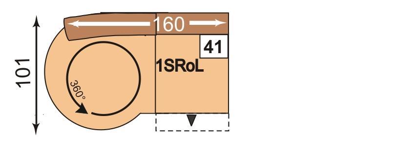 Schubkasten und Rondellabschluß Rondell 360 drehbar (Rondell: teil: ) 34.1 34.