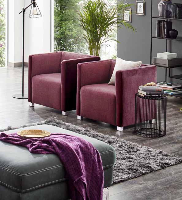 Couchgefährten nennen wir die trendigen Einzelsessel, die farblich abgestimmt oder bewusst kontrastreich die Sitzgruppe