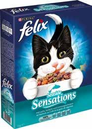 99 felix CRUNCHY & SOFT Alleintrockenfuttermittel für Katzen.
