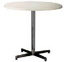 /pcs Platte lichtgrau / tabletop lightgrey Fußgestell chrom / legs chrome L x B x H = 80 x