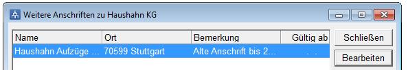 so gelöst werden, dass die Anschrift des Bevollmächtigten im Objekt hinterlegt wird, die übrigen Anschriften ergänzend bei