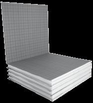 Seite 6 Faltplatten Fußbodenheizungs-und Bodenbau Faltplatten Fußbodenheizungs- und Bodenbau Anwendung nach EN 13163 für Innendämmung auf Decken oder Bodenplatten nach DIN 4108-10.