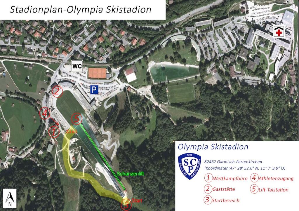 Alpine Fahrformen: Olympia-Skistadion Garmisch-Partenkirchen