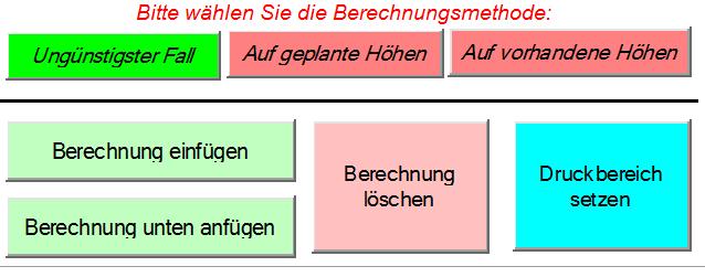 Abstandsflächenberechnung gemäß 6 BauO NRW 2018 Jede Berechnung wird in 4 Zeilen dargestellt, wobei die grau hinterlegten Zellen automatisch berechnet wird.