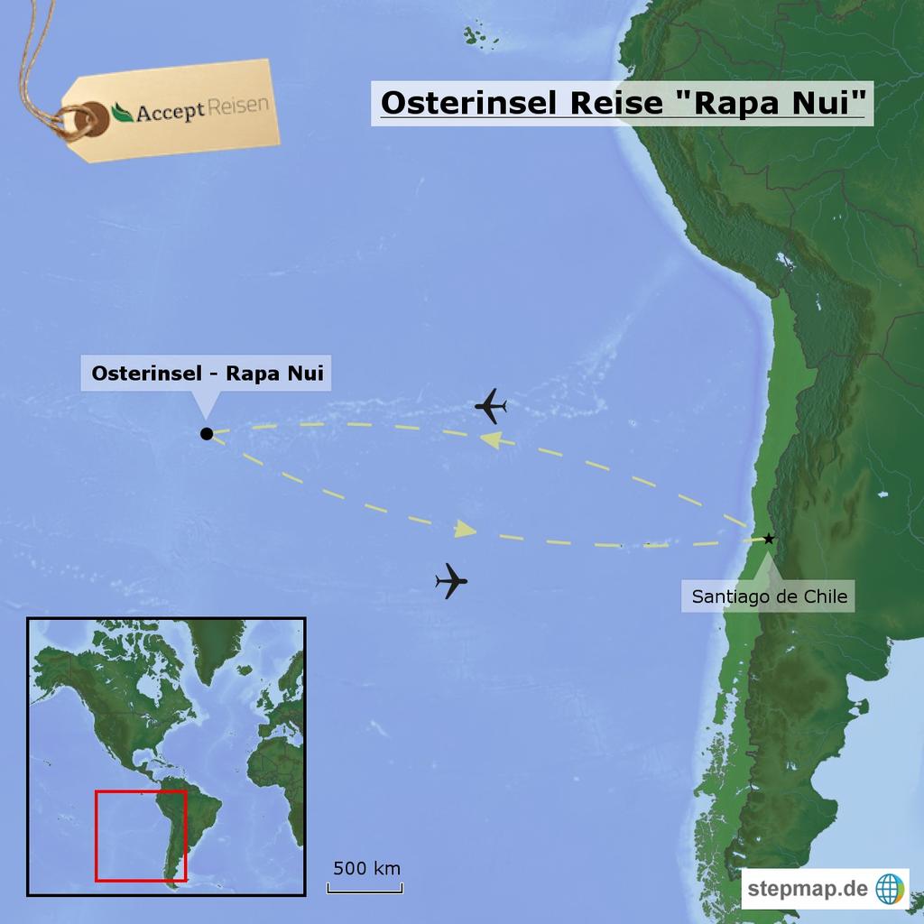 Mitten im Pazifischen Ozean liegt die Osterinsel. Von den Einheimischen wird sie Rapa Nui genannt, der "Nabel der Welt".