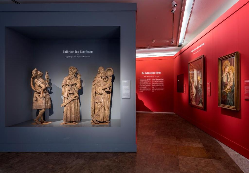 12 Blick in die Ausstellung auf die Heiligen Drei Könige,