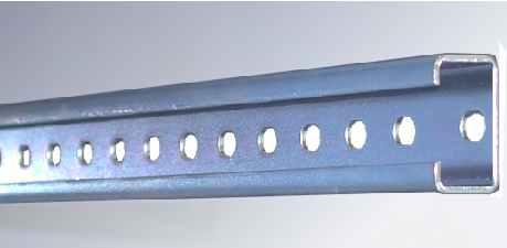 L 40 25 18 7 19 Kabelbindeleiste (Länge 482,6 mm) zur Zugentlastung von