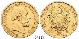 200,- 67258 10 Mark 1872, A. Gold. J.