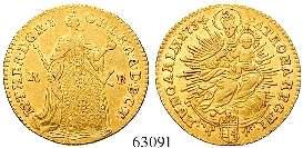 ss 1.225,- 63090 63091 Maria Theresia, 1740-1780 Dukat 1741, Kremnitz. 3,51 g.