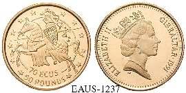 ohne Etui, PP 365,- 1/4 Euro 2002. Euro des Enfants. Gold.