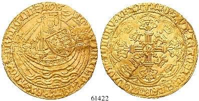 , 1422-1461 Noble 1422-1427 (Annulet issue), London. 6,97 g.
