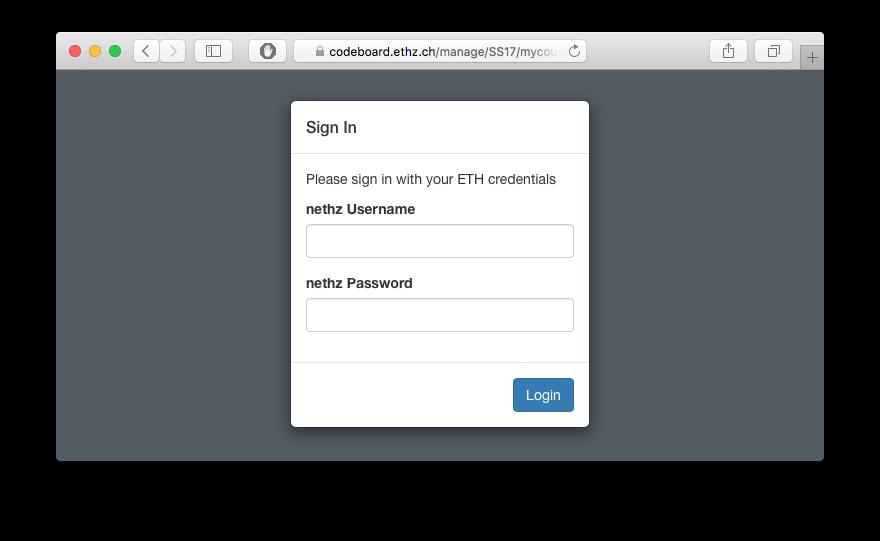 Wir verwenden die Online IDE Codeboard.io Erstellen Sie dort einen Account, um Ihren Fortschritt abzuspeichern und später Submissions anzuschauen Anmeldedaten können beliebig gewählt werden!
