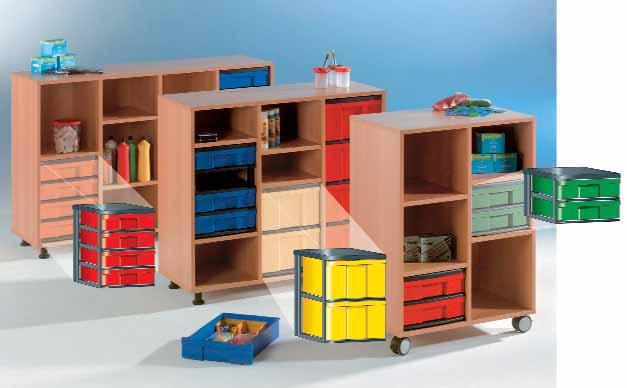 Standard-Dekor: Buche Besonders geeignet zur Aufnahme unserer Schubladencontainer (s.
