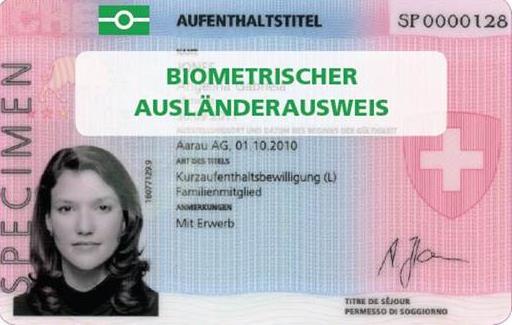 Neuer Ausländerausweis (AA10) Umsetzung von EU-Richtlinien Verpflichtung, gemäss den europäischen Spezifikationen einen Ausländerausweis für