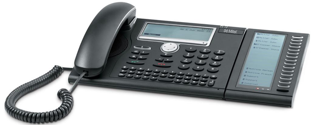 In Kombination mit einem Headset ist das MiVoice 5380 zudem die ideale Arbeitsstation für Vermittlungen und Callcenter.