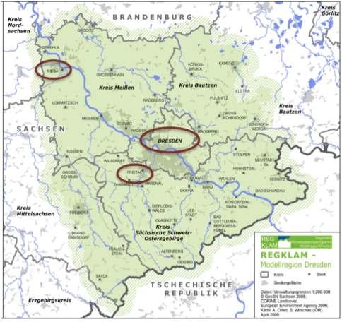 Untersuchungsgebiet Beteiligte Institutionen Großstadt DREWAG Stadtwerke Dresden GmbH Kleinstadt Wasserversorgung