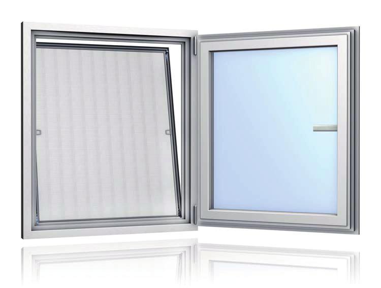 Spannrahmen ClipFix Spannrahmen Vario Die ideale Lösung für Kunststoff-Fenster. Der Spannrahmen ClipFix wird einfach von innen in den Fensterrahmen gedrückt.