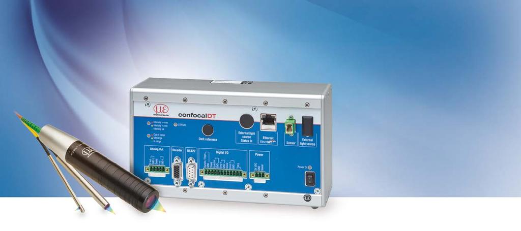 24 High-Performance Controller für Messraten bis 25 khz confocaldt IFC2461 25kHz Schneller Controller: Messrate bis 25 khz INTER FACE Schnittstellen: Ethernet / EtherCAT / RS422 / Analog Schnelle