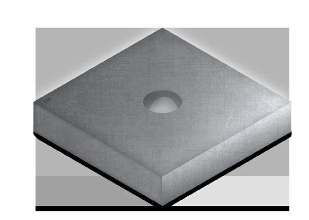 Vollplatte rechteckig plate rectangular Ø26.