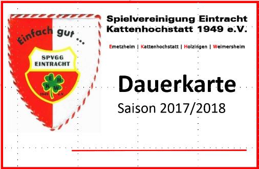 17 EKHW-Dauerkarte Für die neue Saison 2017/2018 ab sofort beim Platzkassier oder bei Norbert