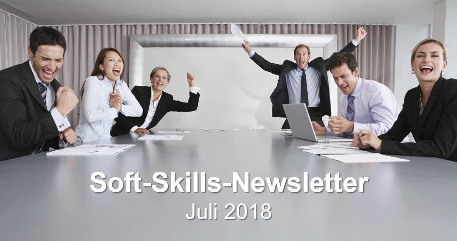 Zum Soft-Skills-Newsletter Juli 2018 geht es hier. {ANREDE[std:Sehr geehrte Damen und Herren]}, als Führungskraft sind Sie für die erfolgreiche Steuerung Ihrer Mitarbeiter zuständig.