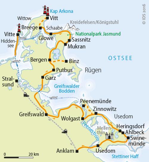 1. Tag Stralsund Anreise Genießen Sie den unverwechselbaren Charme der Hansestadt Stralsund und die Hafenatmosphäre.
